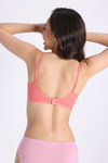 Zivame Everyday Double Layered Non Wired 3/4th Coverage T-Shirt Bra - Georgia Peach — thumbnail 4
